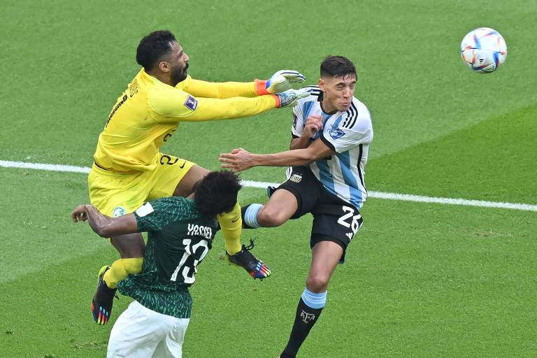 Veja imagens do jogo Argentina e Arábia Saudita