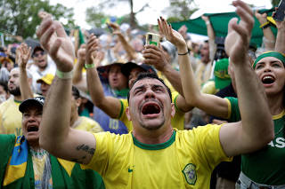 Supporters of Brazil's President Jair Bolsonaro protest against President-elect Luiz Inacio Lula da Silva in Brasilia