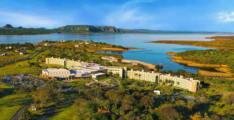 O Malai Manso Resort, às margens do Lago do Manso, na Chapada dos Guimarães (MT), está entre os maiores resorts all inclusive do centro-oeste