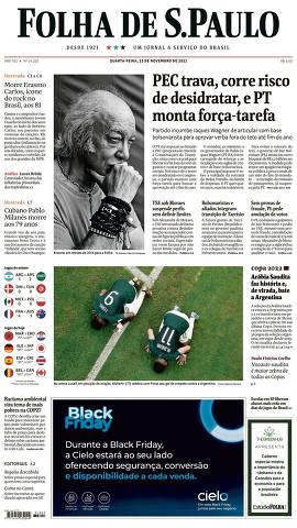 Capa da Edição Nacional da Folha