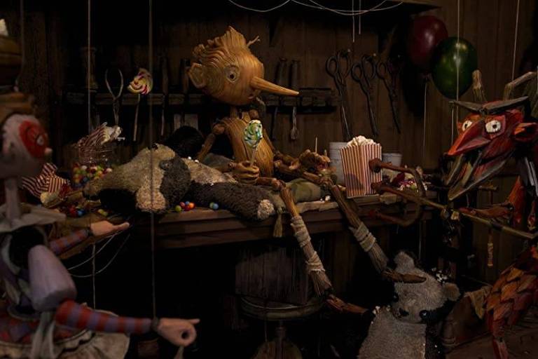 Cena da animação 'Pinóquio' dirigida por Guillermo del Toro