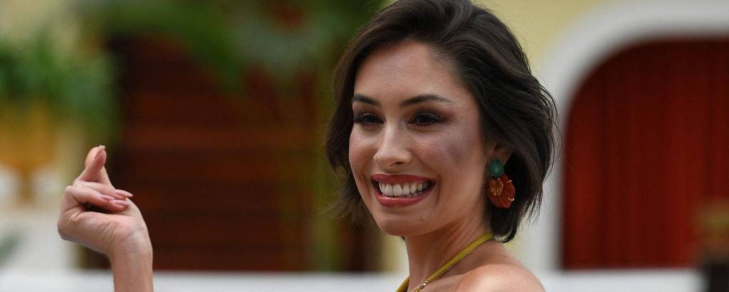 Jéssica Pedroso, a Miss Brasil Terra 2022, no concurso mundial, nas Filipinas