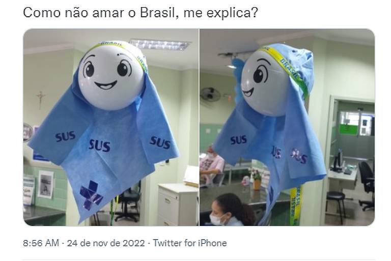 A Gazeta  'La'SUS': mascote da Copa ganha versão capixaba em posto de  saúde no ES