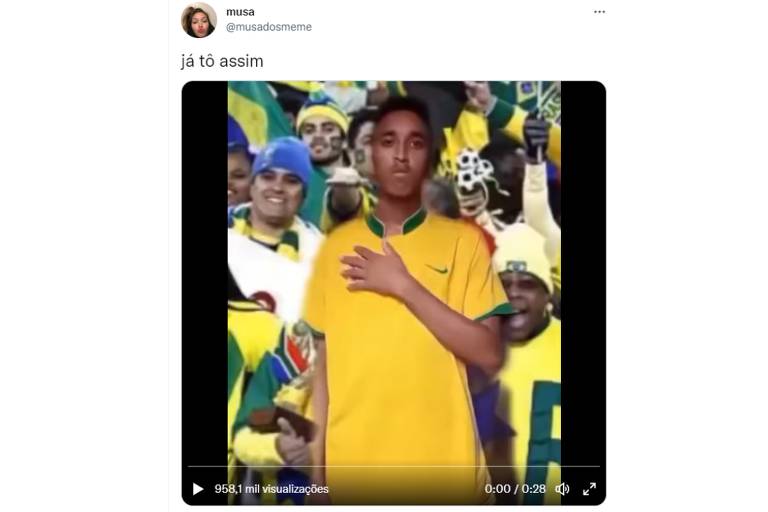 Tuítes defendem símbolos de "brasilidade" no dia em que seleção estreia na Copa do Mundo