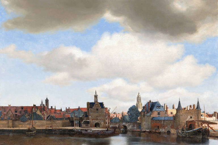 Tela 'A Vista do Delft', de Johannes Vermeer