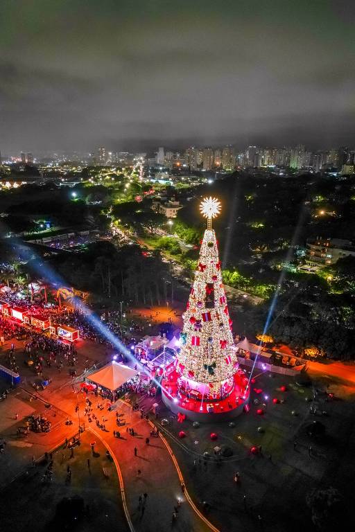 Árvore de Natal do Ibirapuera é inaugurada neste sábado - 03/12/2022 -  Cotidiano - Folha