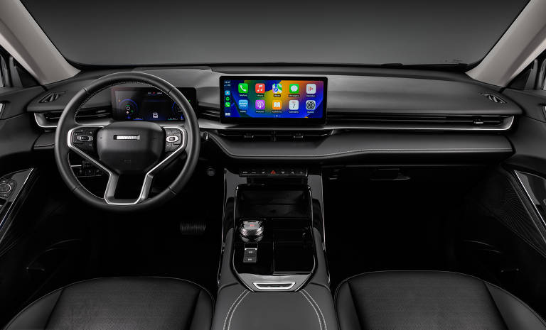 Interior do Haval H6, que estreia no primeiro semestre de 2023