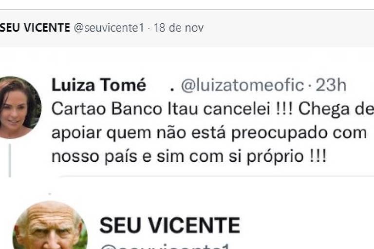 Luíza Tomé cancela cartão e fecha conta após herdeira declarar apoio a Lula