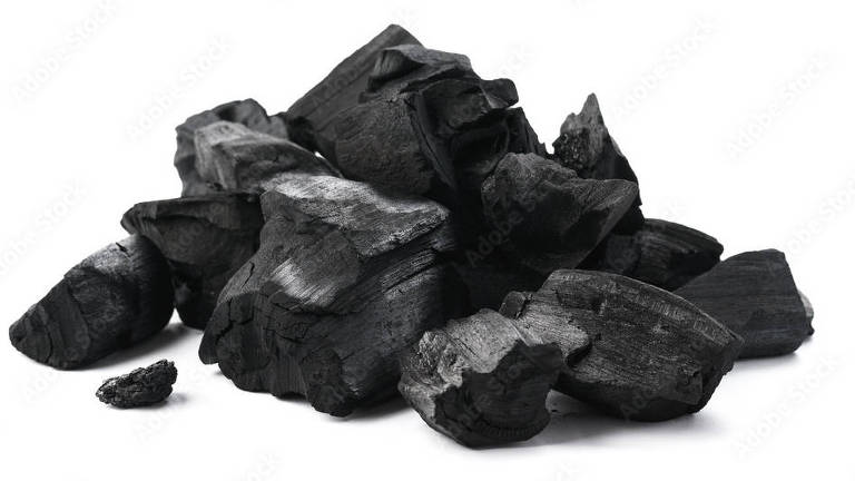 Carvão de bambu Pigmento preto