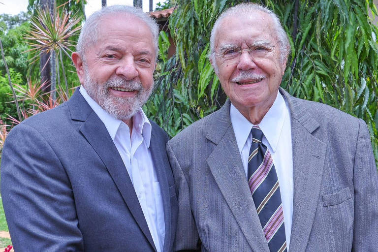 Presidente Lula se encontra com o ex-presidente José Sarney, em Brasília