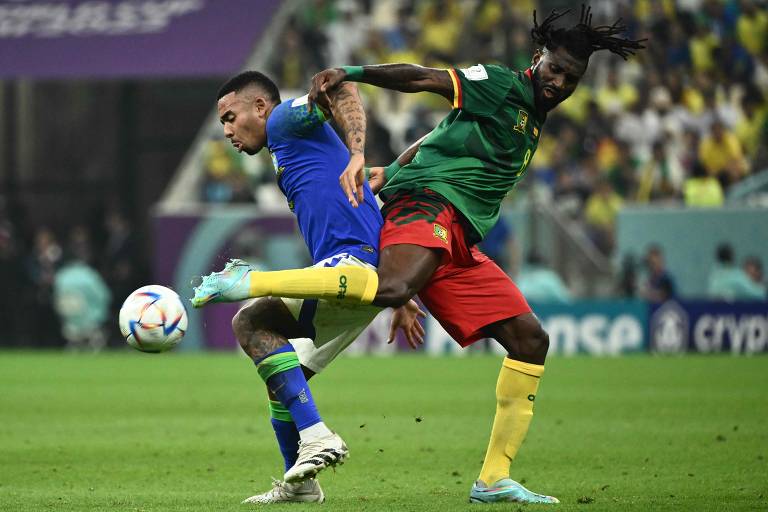 Veja imagens do jogo Camarões x Brasil