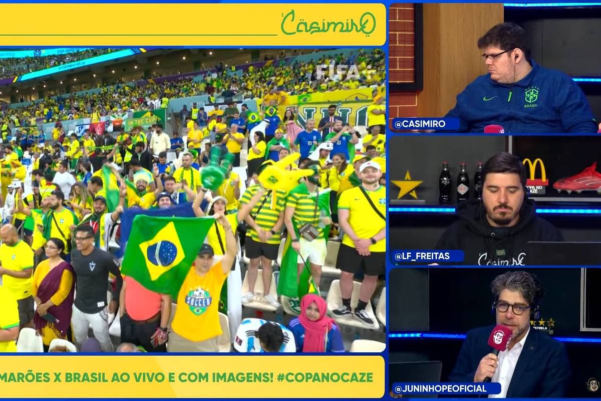 Com Casimiro, CazéTV mescla padrão Globo e quinta série - 02/12/2022 -  Esporte - Folha