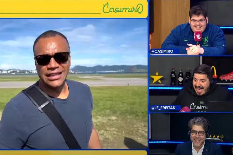 Copa: Cazé TV faz força-tarefa para buscar Denilson em SP, de jatinho
