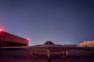 The B-21 Raider, a new high-tech stealth bomber developed for the U.S. Air Force