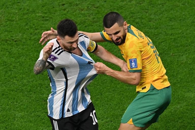Veja imagens do jogo entre Argentina e Austrália