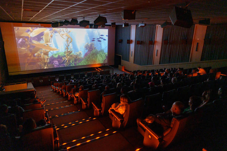 Sala do Cine A durante a inauguração da unidade