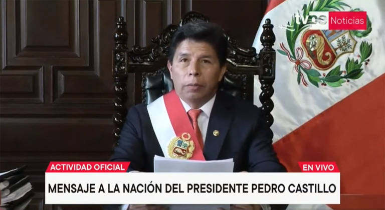 A crise permanente no governo de Pedro Castillo, no Peru