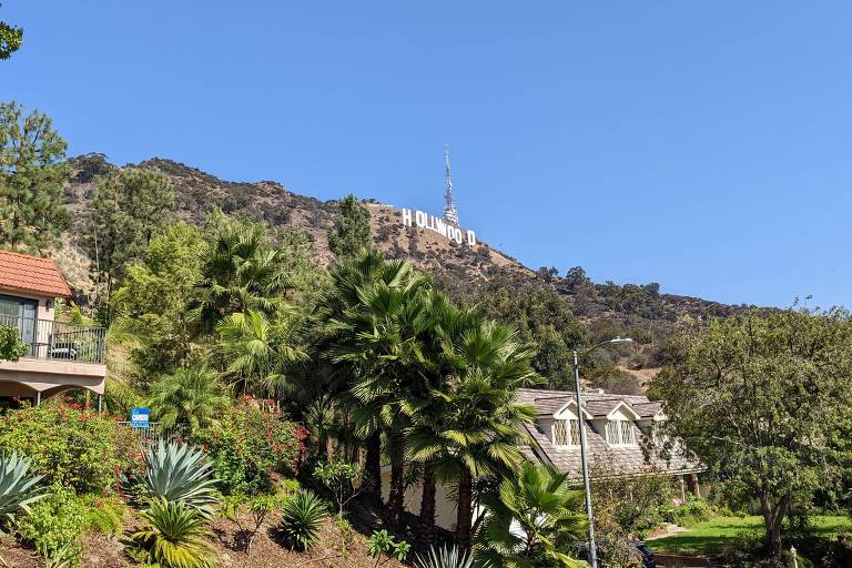 Letreiro de Hollywood em Hollywood Hills, Los Angeles, Estados