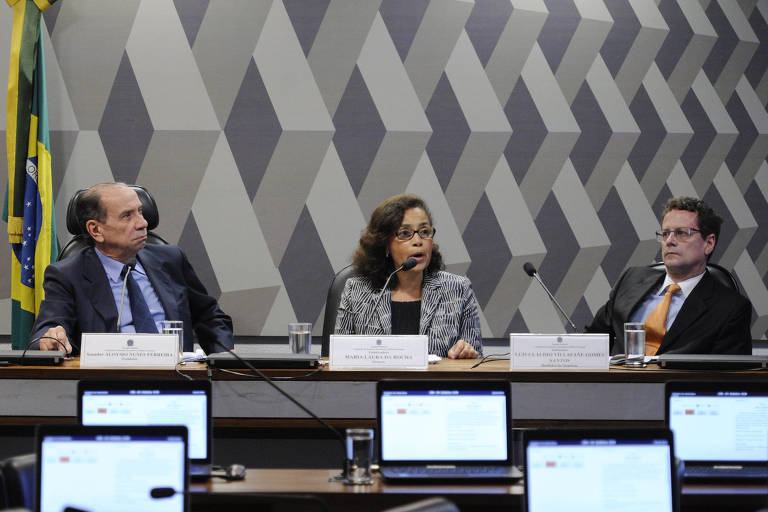 Maria Laura da Rocha durante sabatina na Comissão de Relações Exteriores, em Brasília