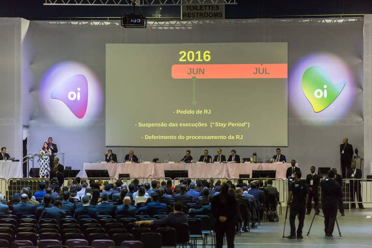 Assembleia geral de credores da Oi realizada em 2017