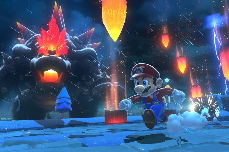 Imagem do jogo 'Bowser's Fury', para Nintendo Switch