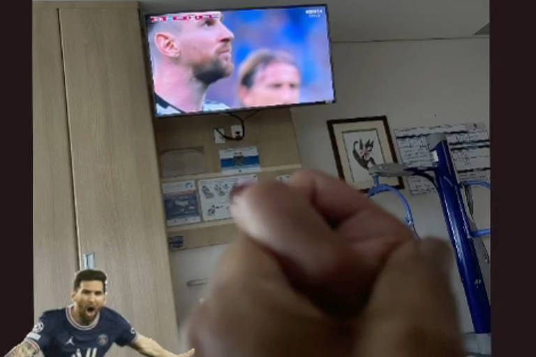 Filha publica foto de Pelé assistindo ao jogo entre Argentina e Croácia