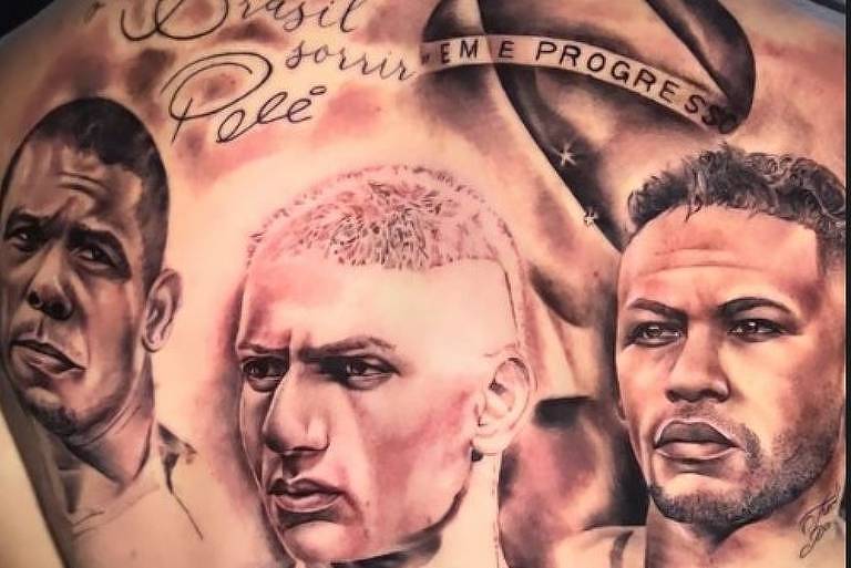 Tatuadores de Richarlison defendem tatuagem polêmica com Pelé e Neymar