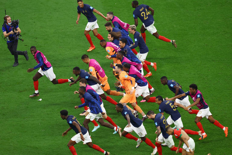 Veja imagens do jogo França x Marrocos