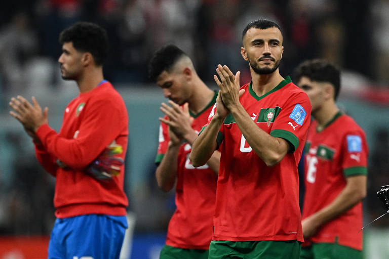 Veja imagens do jogo França x Marrocos