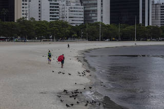 Praia de Botafogo, que apresentou melhora na qualidade da água
