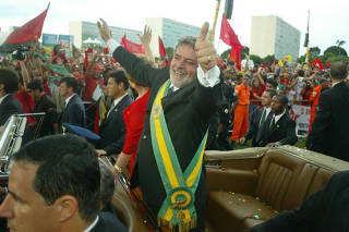 Lula desfila depois da posse
