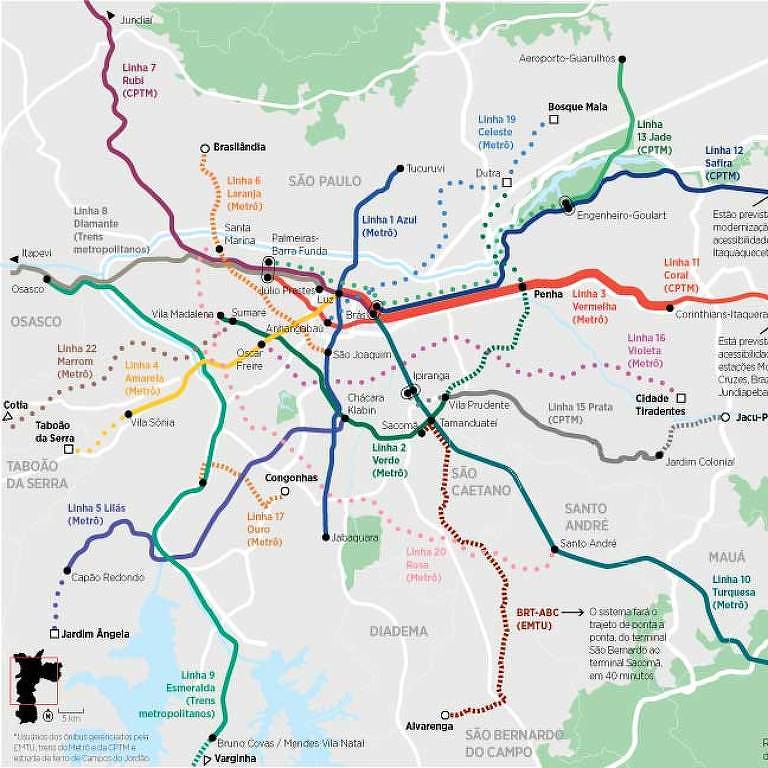 Rota da linha r20: horários, paradas e mapas - Cidade Modelo (Atualizado)