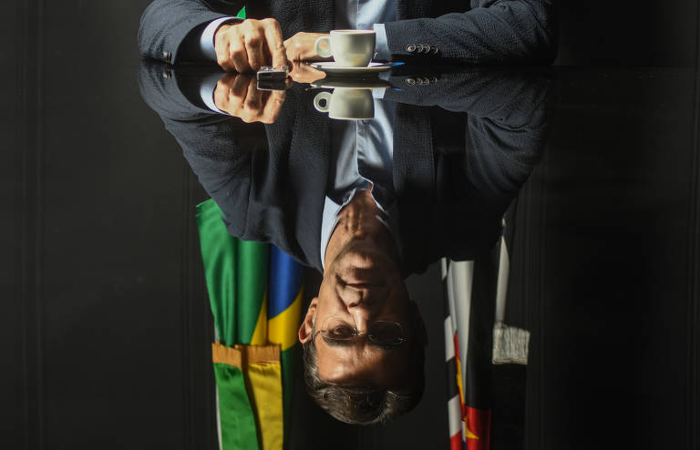 Rodrigo Garcia durante entrevista à Folha no Palácio dos Bandeirantes