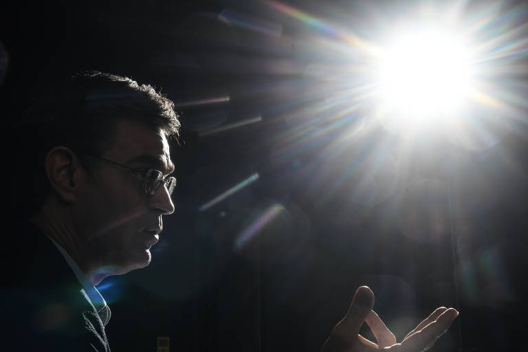 Rodrigo Garcia durante entrevista à Folha no Palácio dos Bandeirantes