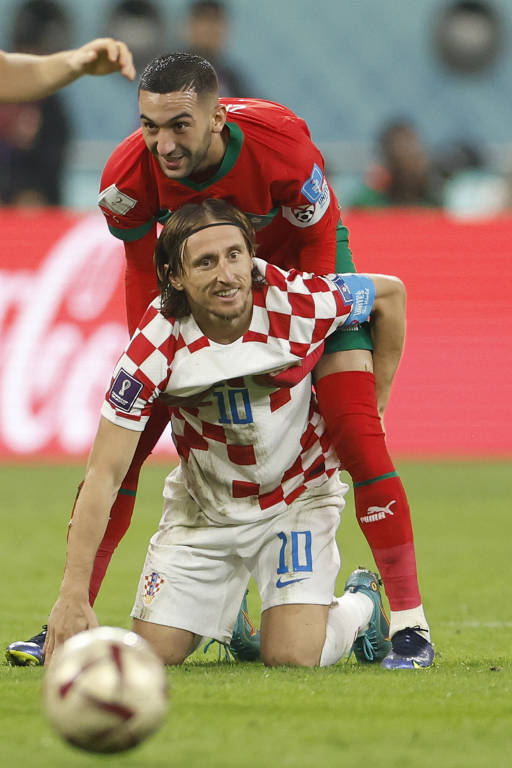 Veja imagens do jogo Croácia x Marrocos
