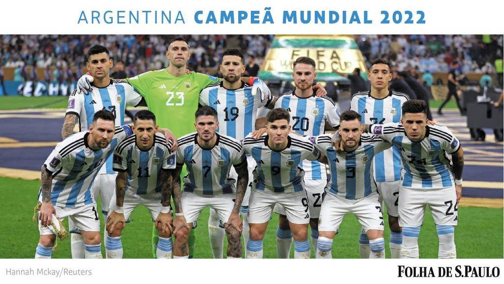 Baixe O Pôster Da Argentina Campeã Da Copa Do Mundo - 18/12/2022 ...