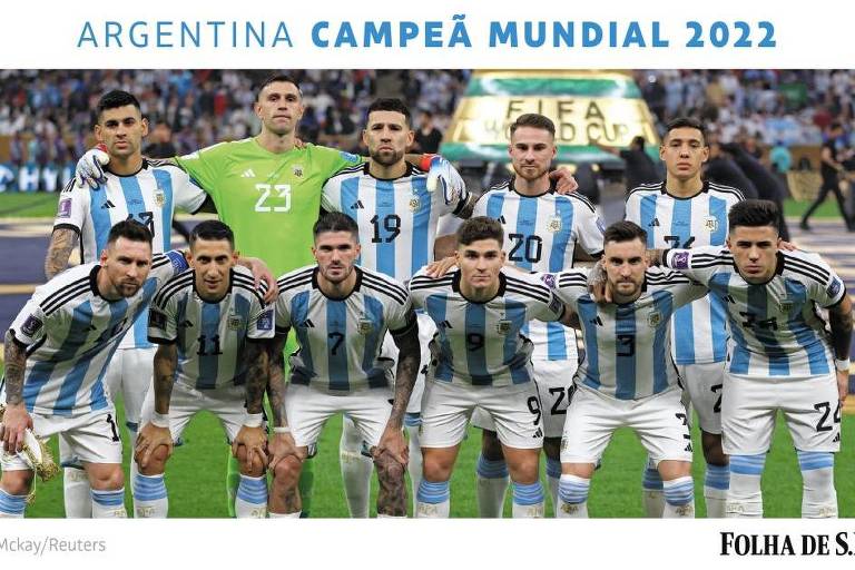 Campeã do Mundo de Futebol 2022: Argentina!