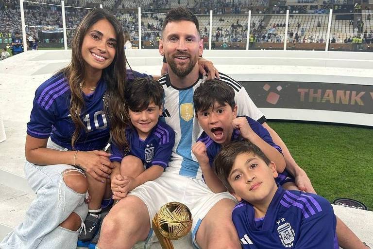Copa do Mundo: Família é o grande apoio de Lionel Messi