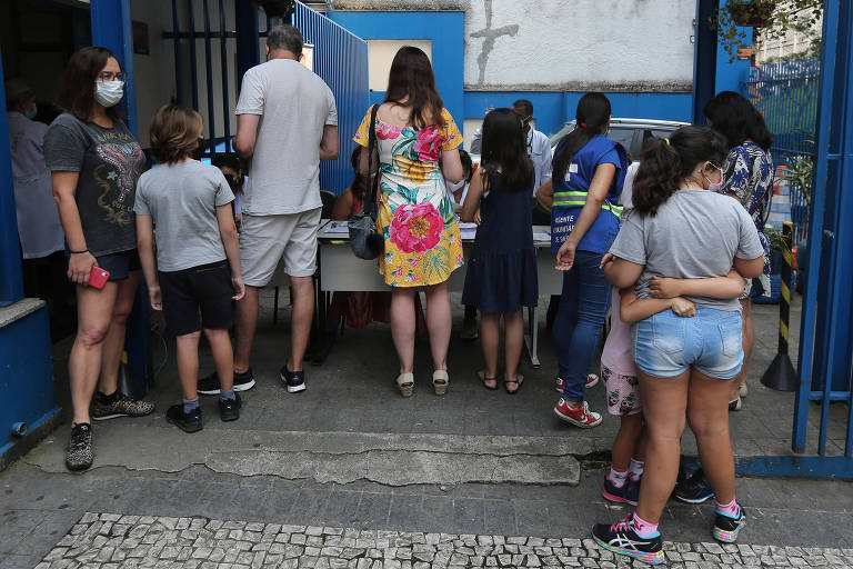 Vacinação contra Covid-19 em crianças em UBS no bairro da Bela Vista, região central de São Paulo