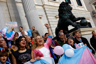 Spain's Parliament approves a bill that will make it easier for people to self-identify as transgender in Madrid