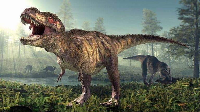 Ilustração de um Tyrannosaurus rex