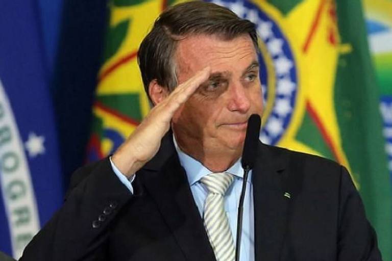 Presidente Jair Bolsonaro, durante cerimônia em Brasília