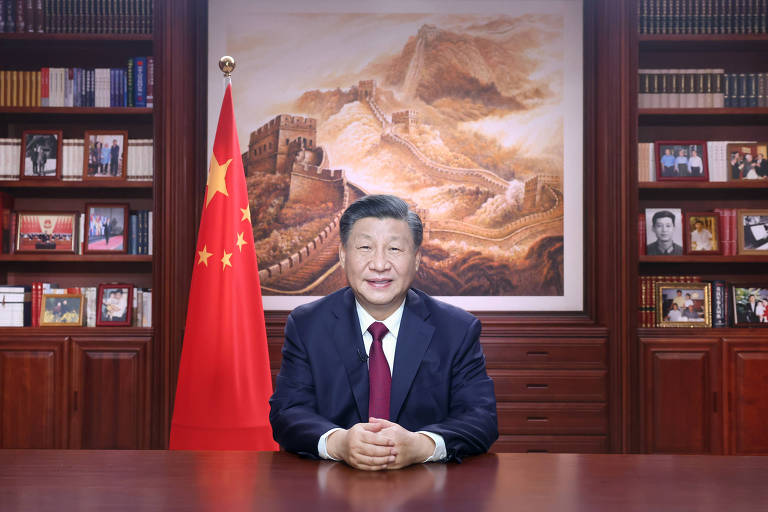 Líder da China, Xi Jinping, em discurso de Ano-Novo, em Pequim