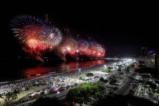 New Year celebrations in Rio de Janeiro
