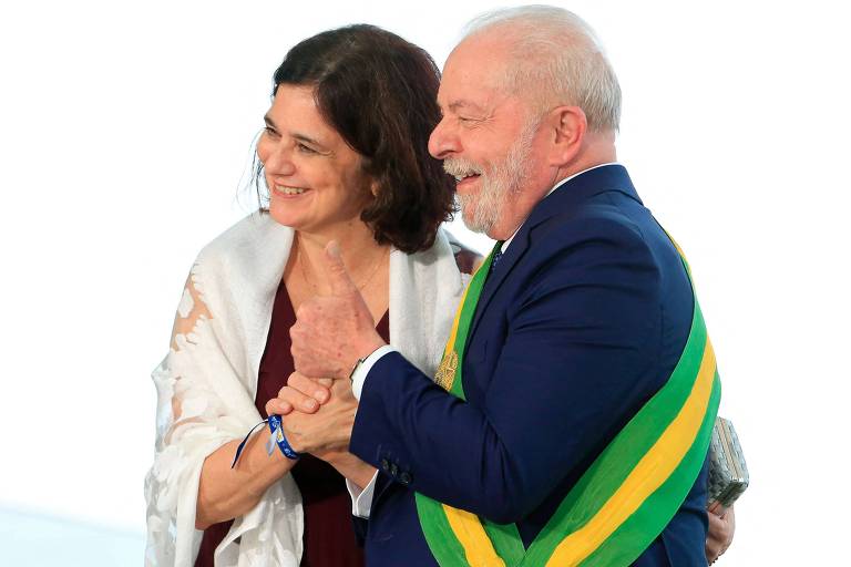 O presidente Lula e sua ministra Nísia Trindade Lima