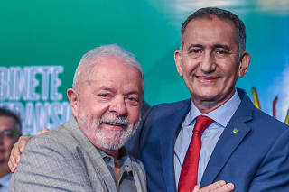 Lula com a ministro  Waldez Góes