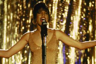 Singer and actress Whitney Houston portrays character Rachel Marron in a scene from her 1992 film 