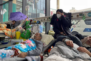 View of a hospital as COVID-19 outbreak continues in Shanghai
