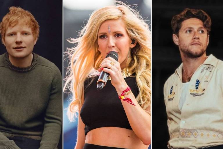 Ellie Goulding se irrita sobre acusação de traído Ed Sheeran e rebate internauta: 'Falso'