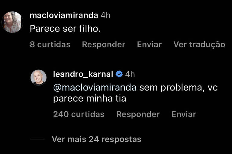 Leandro Karnal rebateu no Instagram críticas sobre seu casamento com o cantor Vitor Fadul, 32 anos mais novo